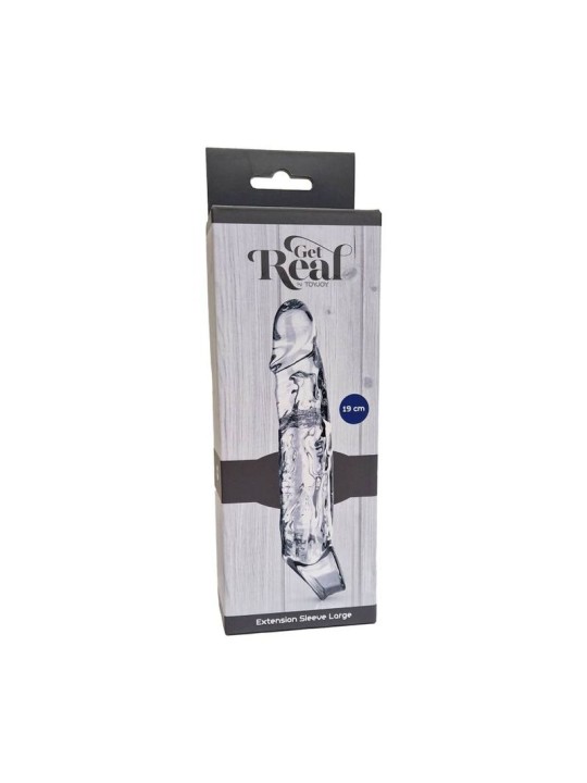 GET REAL EXTENSION LARGO 19 CM TRANSPARENTE