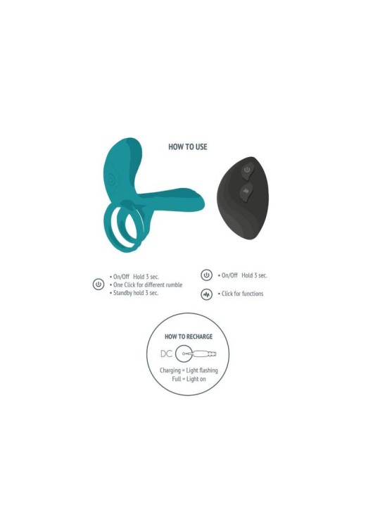 XOCOON ANILLO VIBRADOR PARA PAREJAS VERDE