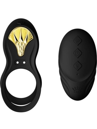 ZALO BAYEK ANILLO VIBRADOR CONTROL REMOTO PAREJAS NEGRO