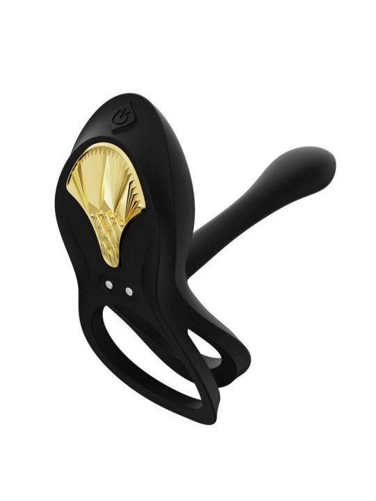 ZALO BAYEK ANILLO VIBRADOR CONTROL REMOTO PAREJAS NEGRO