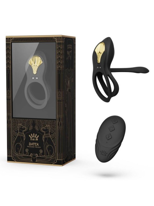 ZALO BAYEK ANILLO VIBRADOR CONTROL REMOTO PAREJAS NEGRO