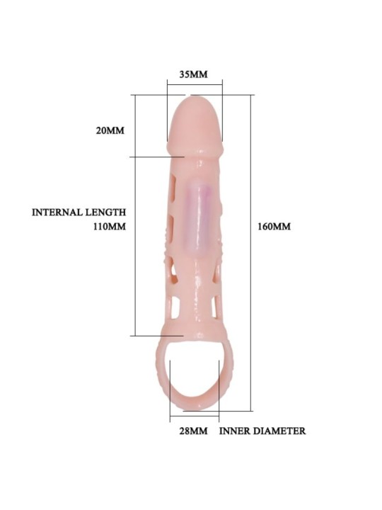 PRETTY LOVE HARRISON FUNDA EXTENSORA PENE CON VIBRACION Y STRAP 135 CM