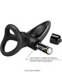 PRETTY LOVE ANILLO VIBRADOR 10 VIBRACIONES SILICONA NEGRO