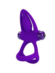 PRETTY LOVE ANILLO VIBRADOR 10 VIBRACIONES SILICONA VIOLETA