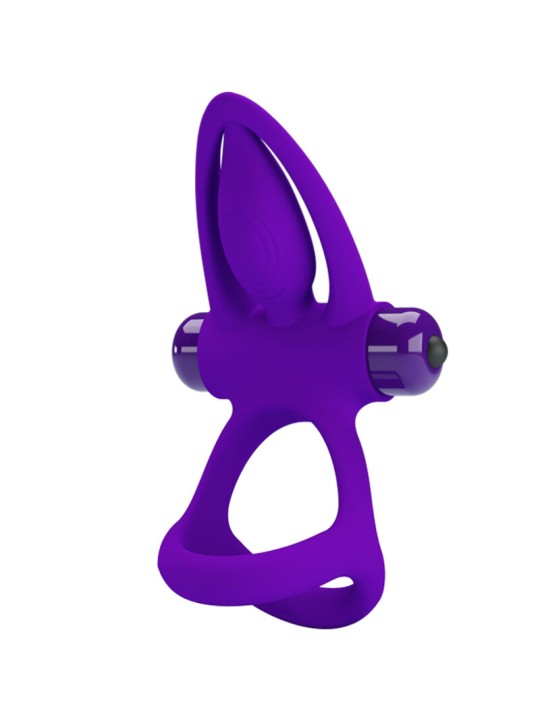 PRETTY LOVE ANILLO VIBRADOR 10 VIBRACIONES SILICONA VIOLETA