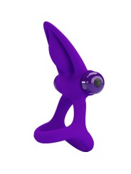 PRETTY LOVE ANILLO VIBRADOR 10 VIBRACIONES SILICONA VIOLETA