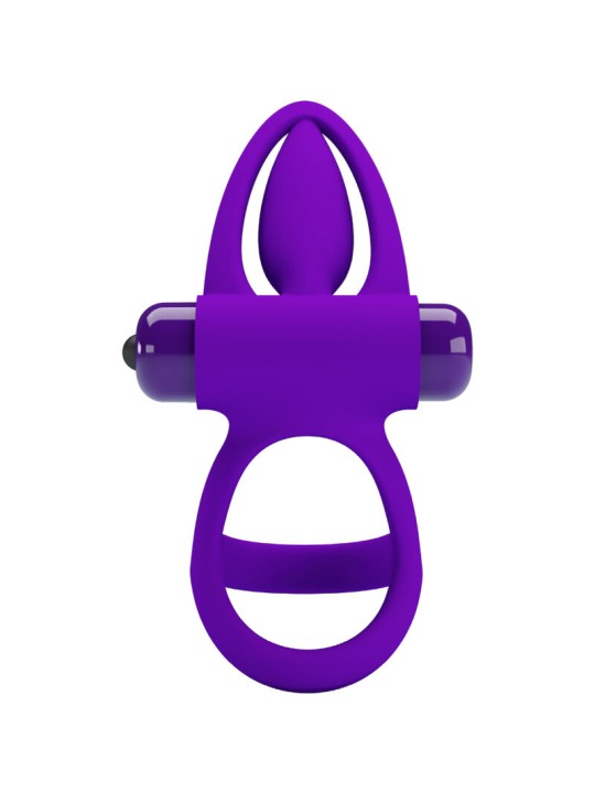 PRETTY LOVE ANILLO VIBRADOR 10 VIBRACIONES SILICONA VIOLETA