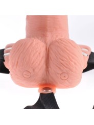 FETISH FANTASY SERIES ARNES AJUSTABLE CONTROL REMOTO PENE REALISTICO CON TESTICULOS RECARGABLE Y VIBRADOR 15 CM