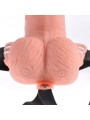 FETISH FANTASY SERIES ARNES AJUSTABLE CONTROL REMOTO PENE REALISTICO CON TESTICULOS RECARGABLE Y VIBRADOR 15 CM