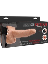 FETISH FANTASY SERIES ARNES AJUSTABLE CONTROL REMOTO PENE REALISTICO CON TESTICULOS RECARGABLE Y VIBRADOR 15 CM
