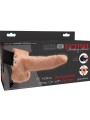 FETISH FANTASY SERIES ARNES AJUSTABLE CONTROL REMOTO PENE REALISTICO CON TESTICULOS RECARGABLE Y VIBRADOR 15 CM