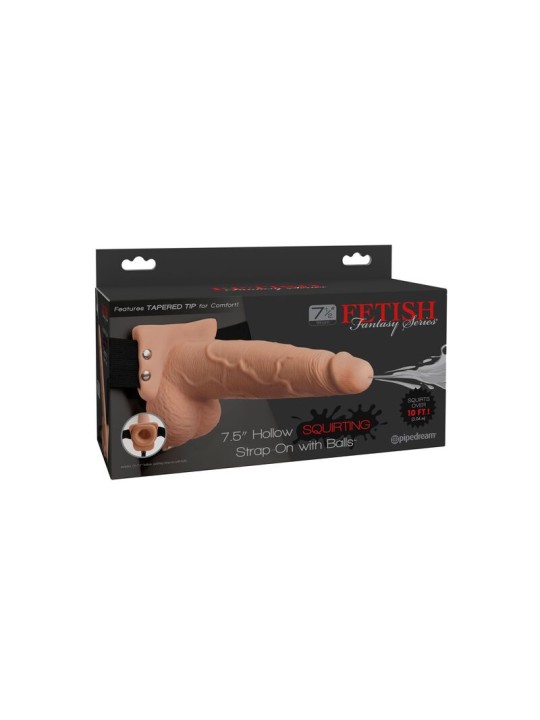 FETISH FANTASY SERIES ARNES AJUSTABLE PENE REALISTICO CON TESTICULOS SQUIRTING 19 CM