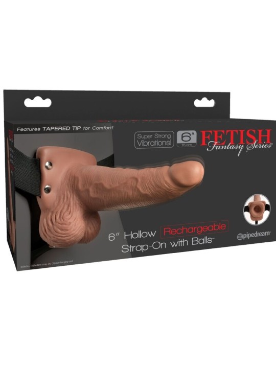 FETISH FANTASY SERIES ARNES AJUSTABLE PENE REALISTICO CON TESTICULOS RECARGABLE Y VIBRADOR 15 CM