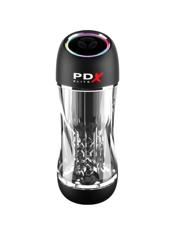 PDX ELITE MASTURBADOR STROKER VIEWTUBE PRO VIBRADOR TRANSPARENTE