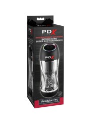 PDX ELITE MASTURBADOR STROKER VIEWTUBE PRO VIBRADOR TRANSPARENTE