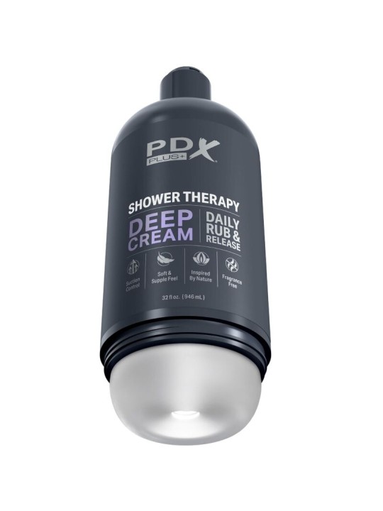 PDX PLUS MASTURBADOR STROKER DISENO DISCRETO DE BOTE CHAMPU DEEP CREAM