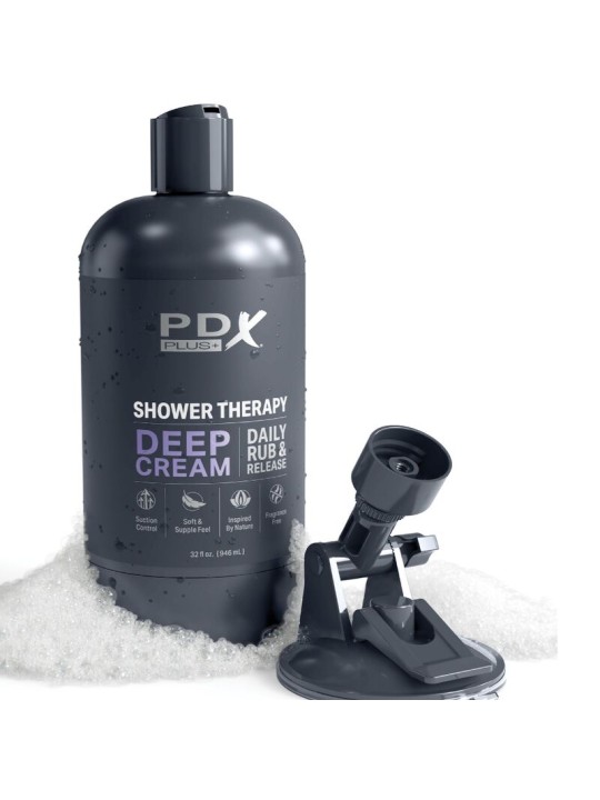 PDX PLUS MASTURBADOR STROKER DISENO DISCRETO DE BOTE CHAMPU DEEP CREAM