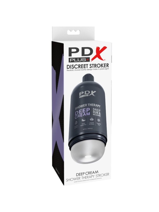 PDX PLUS MASTURBADOR STROKER DISENO DISCRETO DE BOTE CHAMPU DEEP CREAM