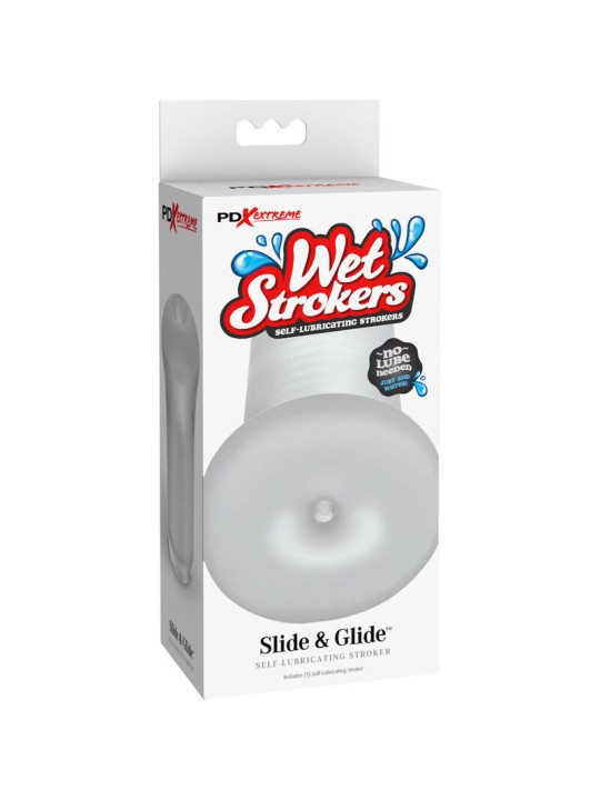 FETISH FANTASY EXTREME MASTURBADOR MASCULINO SILICONA SLIDE GLIDE TRANSPARENTE