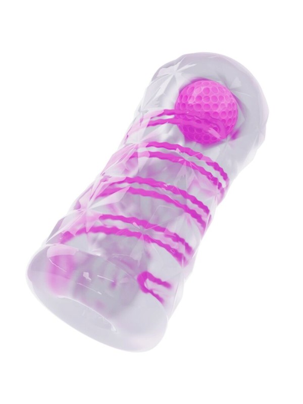 PRETTY LOVE MASTURBADOR MASCULINO FANTASY ESPIRAL INTERNA Y BOLAS TRANSPARENTE