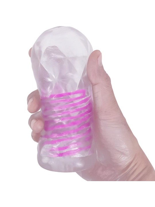 PRETTY LOVE MASTURBADOR MASCULINO FANTASY ESPIRAL INTERNA Y BOLAS TRANSPARENTE