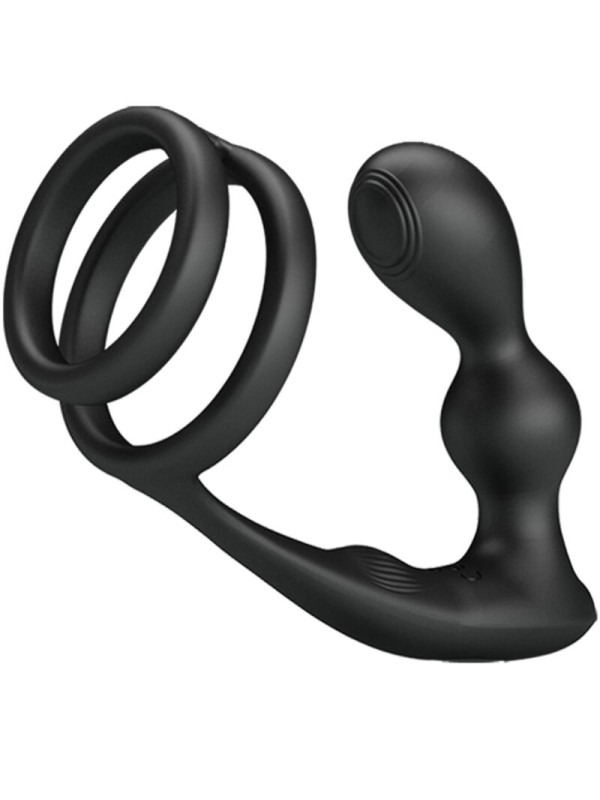 PRETTY LOVE MARSHALL ANILLO PARA PENE PLUG ANAL VIBRATORIO CONTROL REMOTO