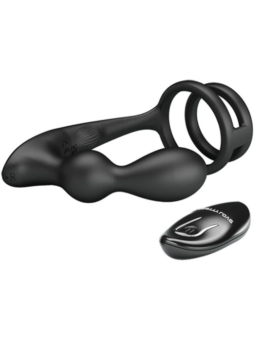 PRETTY LOVE MARSHALL ANILLO PARA PENE PLUG ANAL VIBRATORIO CONTROL REMOTO