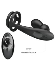 PRETTY LOVE MARSHALL ANILLO PARA PENE PLUG ANAL VIBRATORIO CONTROL REMOTO