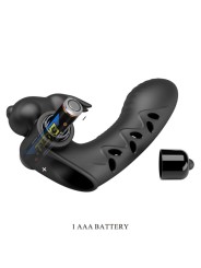 PRETTY LOVE VANCE FUNDA DEDO VIBRADOR CONEJO NEGRO