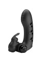 PRETTY LOVE VANCE FUNDA DEDO VIBRADOR CONEJO NEGRO