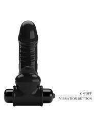 PRETTY LOVE CORBIN FUNDA DEDO VIBRADOR NEGRO