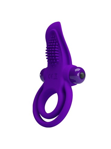 PRETTY LOVE ANILLO VIBRADOR PARA PENE MORADO
