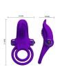 PRETTY LOVE ANILLO VIBRADOR PARA PENE MORADO