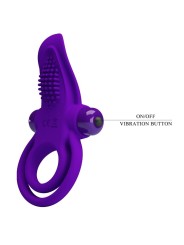 PRETTY LOVE ANILLO VIBRADOR PARA PENE MORADO