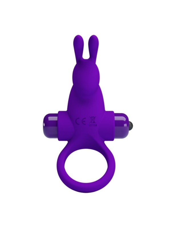 PRETTY LOVE ANILLO VIBRADOR I CONEJO PARA PENE MORADO