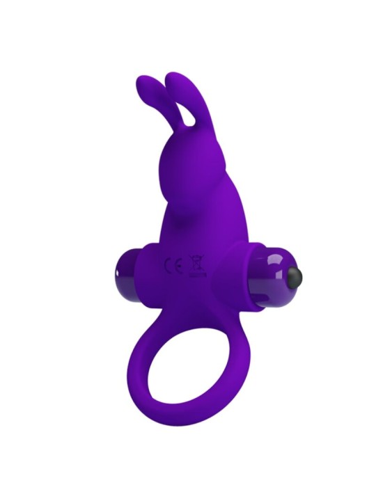 PRETTY LOVE ANILLO VIBRADOR I CONEJO PARA PENE MORADO