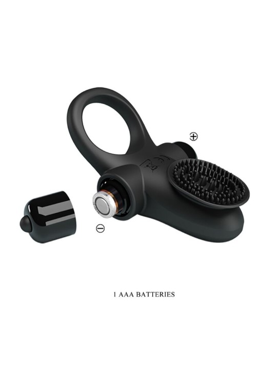 PRETTY LOVE ANILLO VIBRADOR II PARA PENE NEGRO