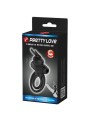 PRETTY LOVE ANILLO VIBRADOR III CONEJO PARA PENE NEGRO