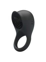 PRETTY LOVE ANILLO VIBRADOR PARA PENE CON LENGUA NEGRO