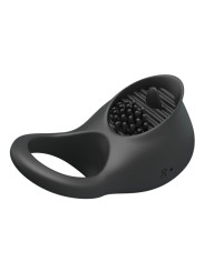 PRETTY LOVE ANILLO VIBRADOR PARA PENE CON LENGUA NEGRO