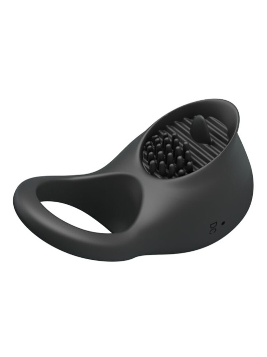 PRETTY LOVE ANILLO VIBRADOR PARA PENE CON LENGUA NEGRO