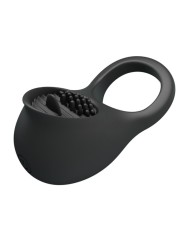 PRETTY LOVE ANILLO VIBRADOR PARA PENE CON LENGUA NEGRO