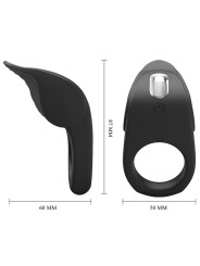 PRETTY LOVE SUSANNA ANILLO VIBRADOR PARA PENE NEGRO