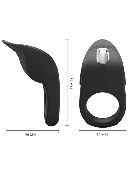 PRETTY LOVE SUSANNA ANILLO VIBRADOR PARA PENE NEGRO