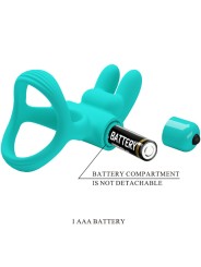 PRETTY LOVE DANTE ANILLO VIBRADOR RABBIT VERDE