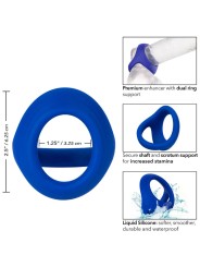 CALEXOTICS ADMIRAL COCK BALL DOBLE ANILLO AZUL