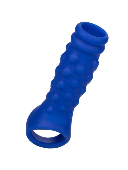 CALEXOTICS ADMIRAL BEADED FUNDA PENE SILICONA LIQUIDA AZUL