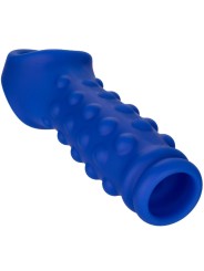 CALEXOTICS ADMIRAL BEADED FUNDA PENE SILICONA LIQUIDA AZUL