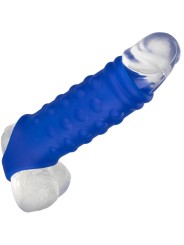 CALEXOTICS ADMIRAL BEADED FUNDA PENE SILICONA LIQUIDA AZUL