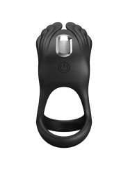 PRETTY LOVE SILAS ANILLO VIBRADOR 7 VIBRACIONES SILICONA NEGRO